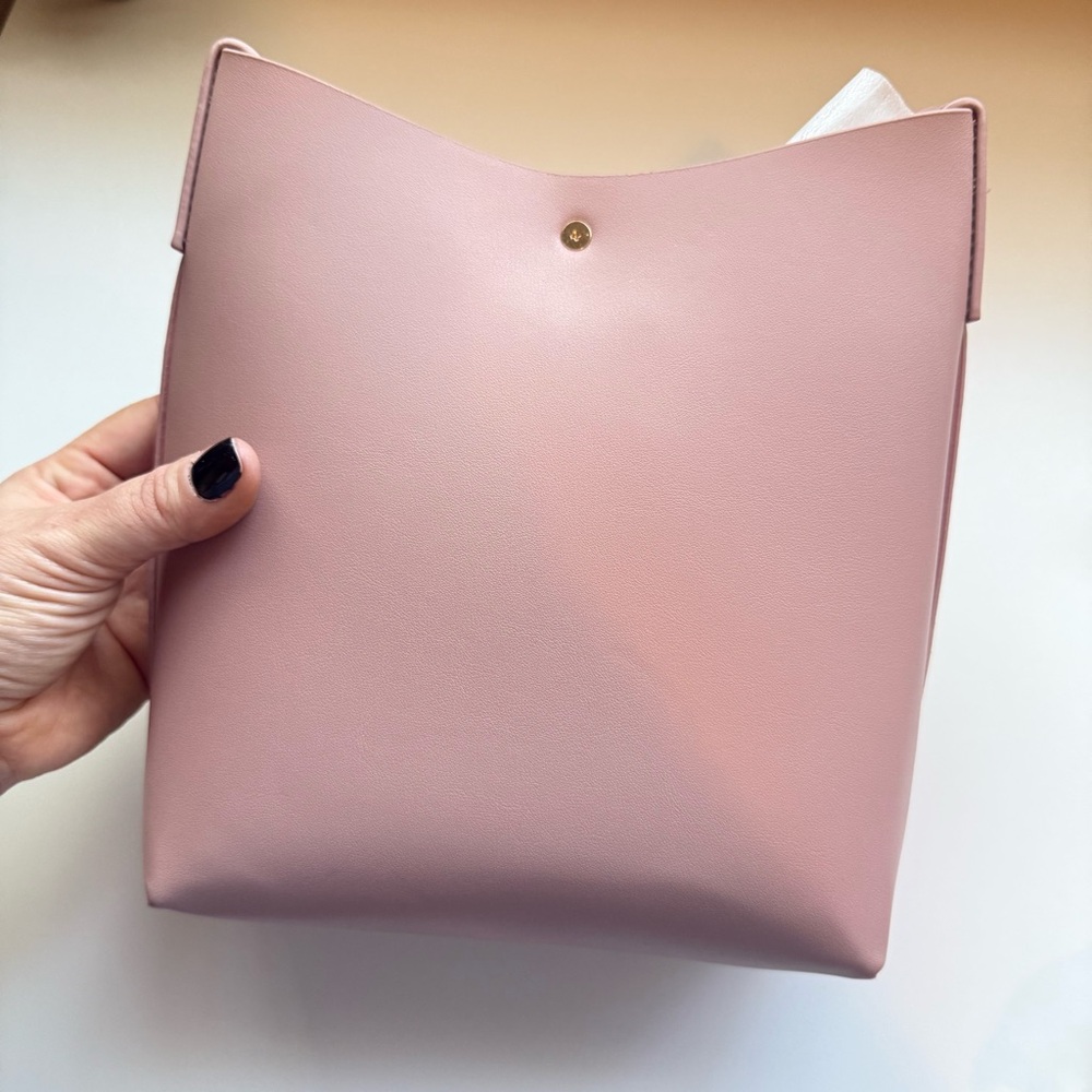 Samara Shoulder & Crossbody Bag Adjustable Strap Peony Pink Lightweight Purse - Picture 6 of 13